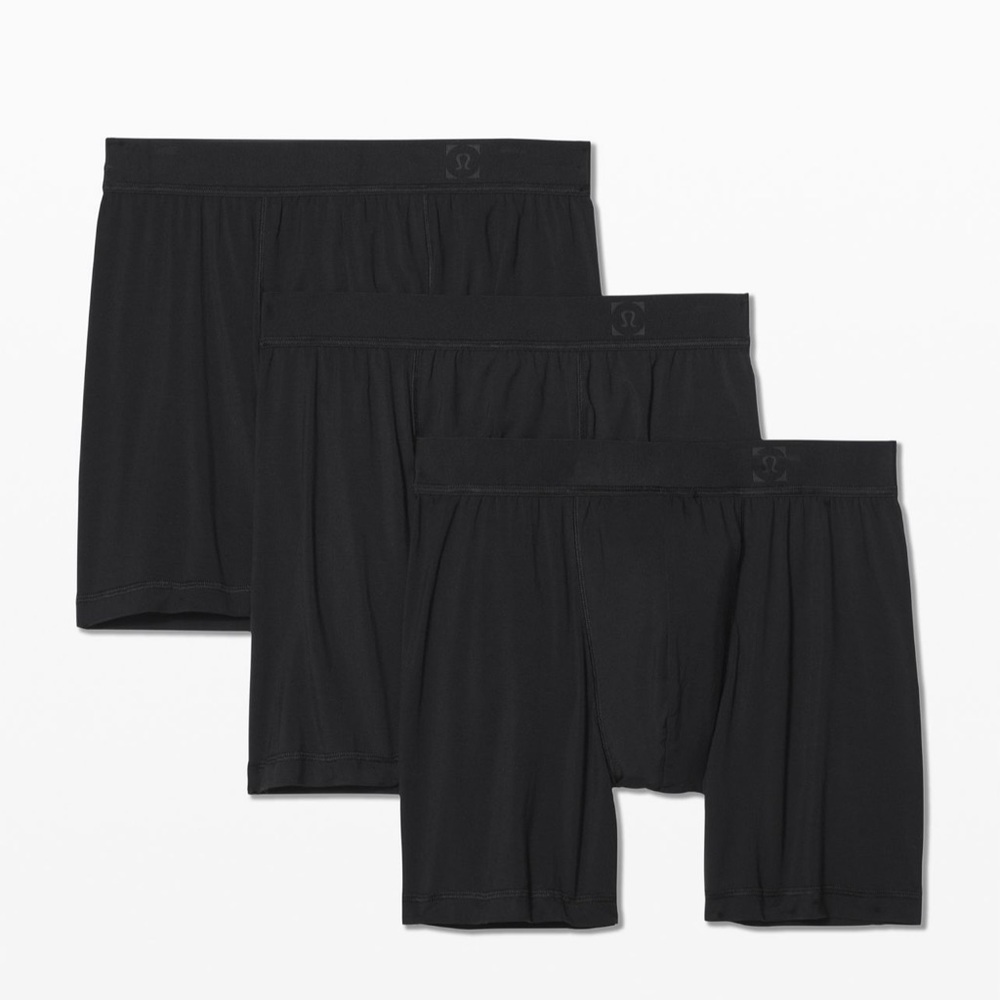 Lululemon Always in Motion Boxer 5" 3 Pack BLACK large